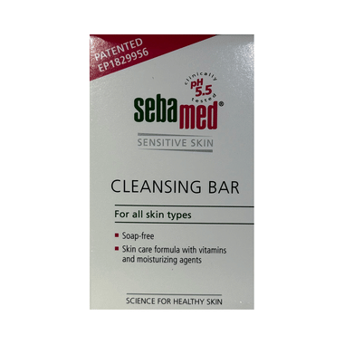 Sebamed Cleansing Bar With Vitamins For Sensitive Skin | Soap Free