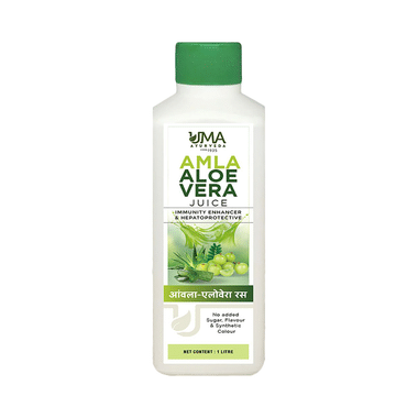 Uma Ayurveda Amla Alovera Juice | Digestion Skin Care Acne Mild Constipation
