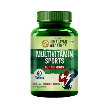 Vlado's Himalayan Organics Multivitamin Sports 60+ Nutrients Tablet | Healthy Bones & Joints