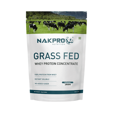 Nakpro Nutrition Grass Fed Whey Protein Concentrate Unflavored