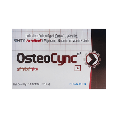 Osteocync Tablet With Collagen, Magnesium, Glutamine & Vitamin E | For Joint Health | Minerals & Vitamins Blend