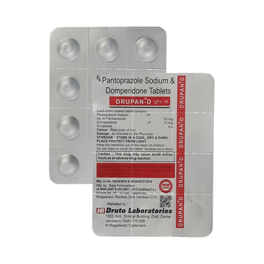 Drupan D 10 mg/20 mg Tablet