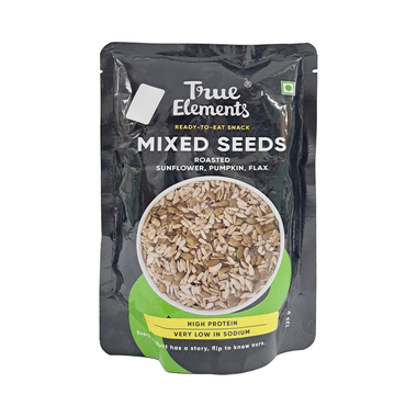 True Elements Roasted Sunflower, Pumpkin & Flax Mixed Seeds For Healthy Digestion