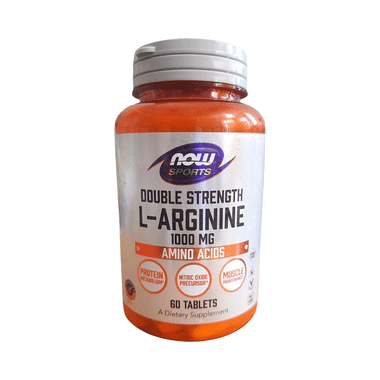 Now L-Arginine Double Strength 1000mg Tablet