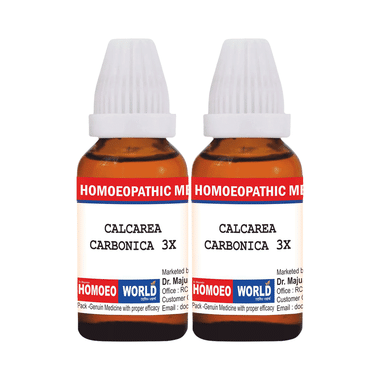 Dr. Majumder Homeo World Calcarea Carbonica Dilution (30ml Each) 3X