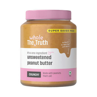 The Whole Truth Unsweetened Peanut Butter Crunchy Super Saver Pack