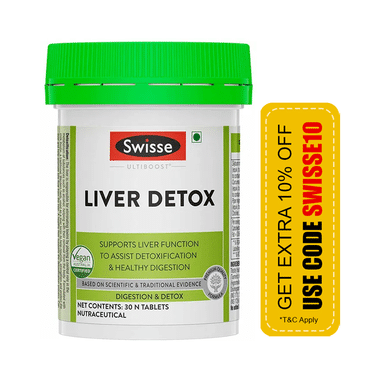 Swisse Ultiboost Liver Detox Tablet | For Healthy Digestion & Liver Care