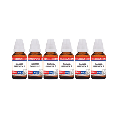 Dr. Majumder Homeo World Calcarea Carbonica Dilution (30ml Each) 3 CH