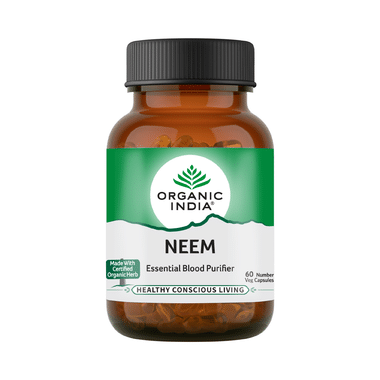 Organic India Neem Veg Capsule | Acts as Blood Purifier