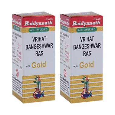 Baidyanath (Jhansi) Vrihat Bangeshwar Ras Tablet With Gold (25 Each)