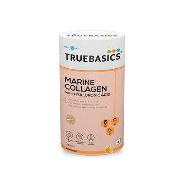 TrueBasics Marine Collagen with Hyaluronic Acid Sachet (8gm Each) Orange