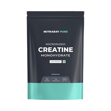 Nutrabay Creatine Monohydrate Amino Acid | Powder for Strength & Absorption | No Added Sugar | Unflavoured