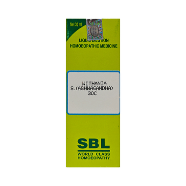SBL Withania S (Ashwagandha) Dilution 30 CH