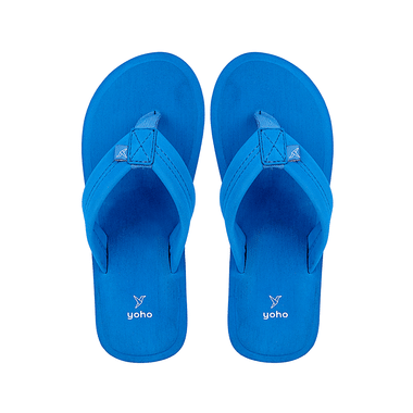 Yoho Lifestyle Doctor Ortho Soft Comfortable and Stylish Flip Flop Slippers for Men Azure Blue 8