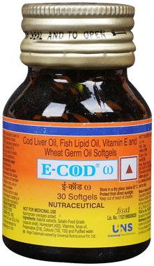 E-COD Omega Vitamin E Softgels
