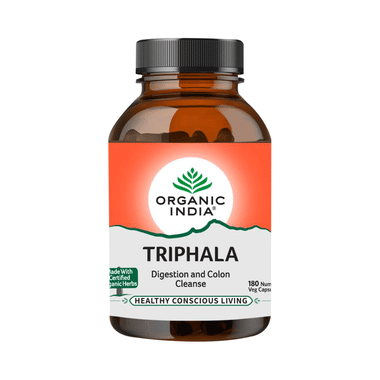 Organic India Triphala Veg Capsule | Eases Constipation & Supports Digestion