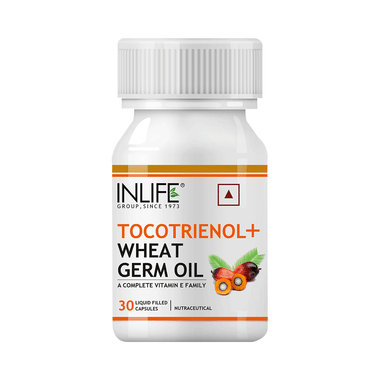 Inlife Tocotrienol With Wheat Germ Oil (Vitamin E) | Liquid Filled Capsule