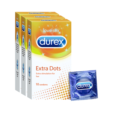 <span style='color:#626A7A'>Durex Extra Dots Condom</span>