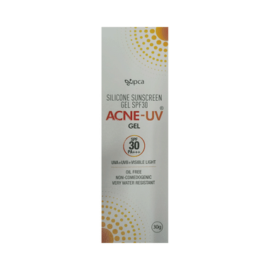 Acne-UV Sunscreen With Broad Spectrum UVA/UVB Protection | Oil Free & Water Resistant | Gel SPF 30