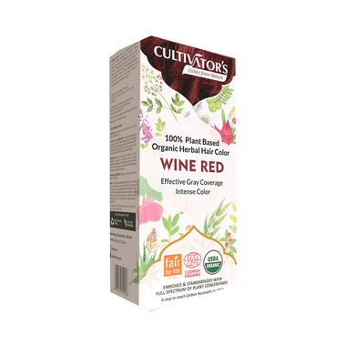 Cultivator's Organic Herbal Hair Color Wine Red