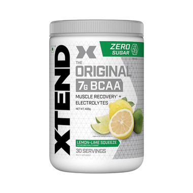 Scivation Xtend BCAA Powder With Electrolytes| For Muscle Growth & Recovery | Flavour Lemon And Lime