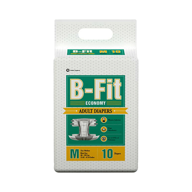 B-Fit Economy Adult Diapers (10 Each) Medium
