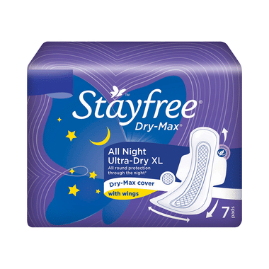 Stayfree Dry-Max All Night Ultra-Dry Pads XL