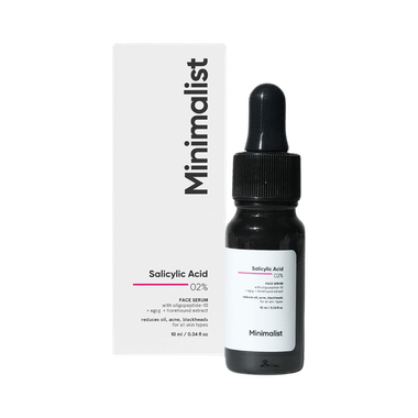 Minimalist Salicylic Acid 2% Face Serum | Reduces Oil, Acne & Blackheads | Face Care Product For Acne-Prone Skin