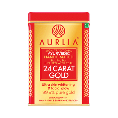 Aurlia 24 Carat Gold Ayurvedic Handcrafted Bathing Bar (100gm Each)