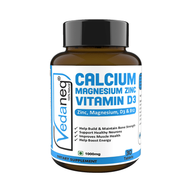 Vedaneq Calcium Magnesium Zinc Vitamin D3 Tablet