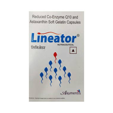 Lineator Astaxanthin & Reduced Coenzyme Q10 Capsule | For Sexual Wellness