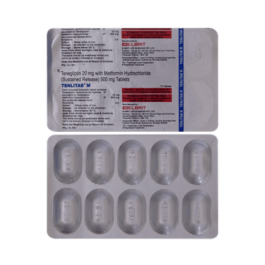 Tenlitab M 500mg/20mg Tablet