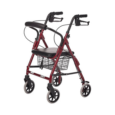 Entros SC5001 Premium Quality Aluminum Light Weight Rollator with Seat & Wheel