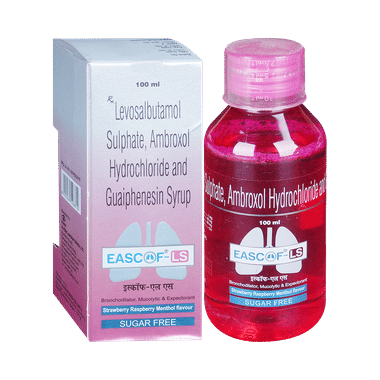 Eascof-LS Syrup Strawberry Raspberry Menthol Sugar Free