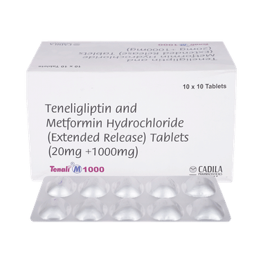 Tenali M 1000mg/20mg Tablet ER