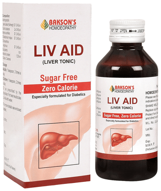 Bakson's Homeopathy Liv Aid Liver Tonic Sugar Free Bakson's Homeopathy Liv Aid Liver Tonic Sugar Free