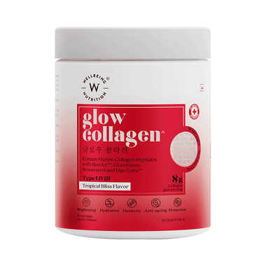 Wellbeing Nutrition Glow Marine Collagen for Skin Health Tropical Bliss