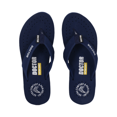 Doctor Extra Soft D 16 Orthopaedic And Diabetic Feel Good Super Comfort Slippers For Women Navy 8