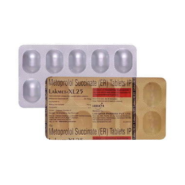 लैकमेट 25mg टैबलेट एक्सएल