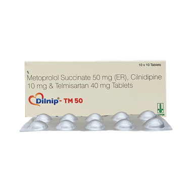 Dilnip TM 10mg/50mg/40mg Tablet ER