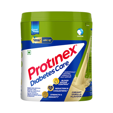 Protinex Diabetes Care Powder | 59% less post meal sugar spikes from day 1 | High protein | High fibre & Clinically proven low GI formula Creamy Vanilla