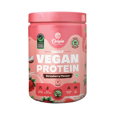 Origin Nutrition Vegan Plant Protein Powder Strawberry