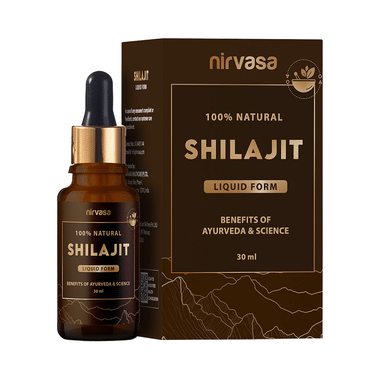 Nirvasa 100% Natural Shilajit Liquid Form (30ml Each)