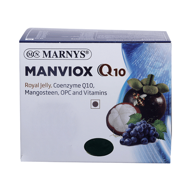 Marnys Manviox Q10 with Royal Jelly, Coenzyme Q10, Mangosteen, OPC & Vitamins