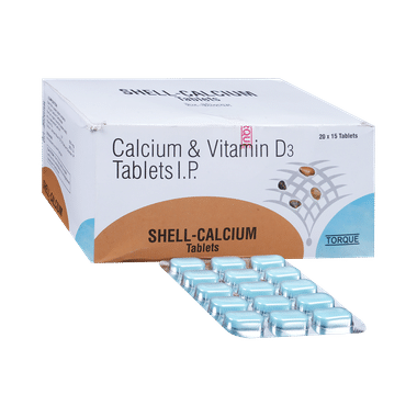 Shell Calcium D3 Tablet From Torque For Osteoporosis