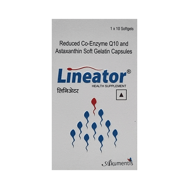Lineator Astaxanthin & Reduced Coenzyme Q10 Capsule | For Sexual Wellness
