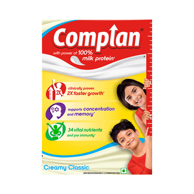 Complan Nutrition Drink Powder For Children | Nutrition Drink For Kids With Protein & 34 Vital Nutrients | Creamy Classic