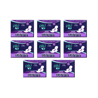 Piiu Anion Sanitary Pads (7 Each) With 2 Panty Liner Free XL