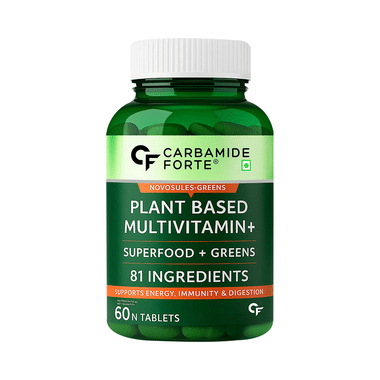 Carbamide Forte Plant Based Multivitamin With Superfoods & Greens | For Energy, Immunity & Digestion