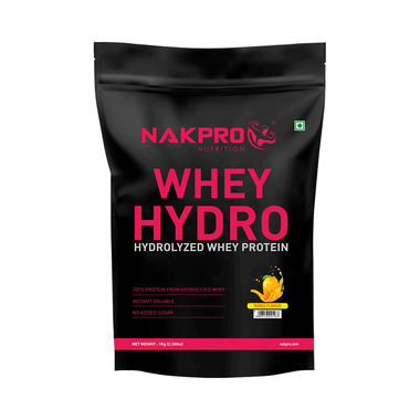 Nakpro Nutrition Whey Hydro Hydrolyzed Whey Protein Powder Mango